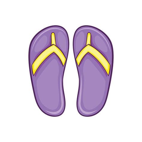 Flip Flop Sandals Icon Cartoon Style 14595804 Vector Art At Vecteezy