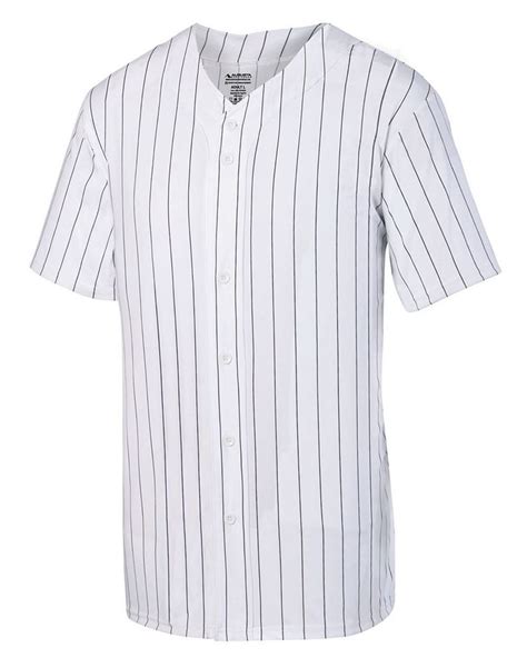 Pinstripe Full Button Baseball Jersey 1685 Corporate Specialties