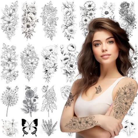 Joyfulglam Temporary Tattoos For Women 26 Sheet Pack Of