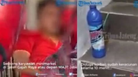 Kondisi Pilu Karyawan Ini Tertidur Dengan Mulut Berbusa Minum