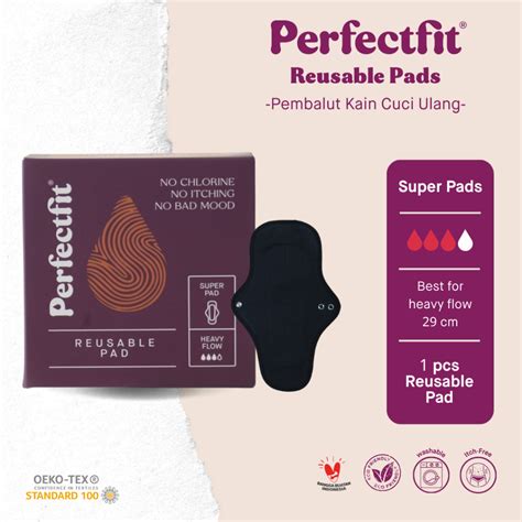 Jual PERFECT FIT Pembalut Kain Cuci Ulang Super Menstrual Pad