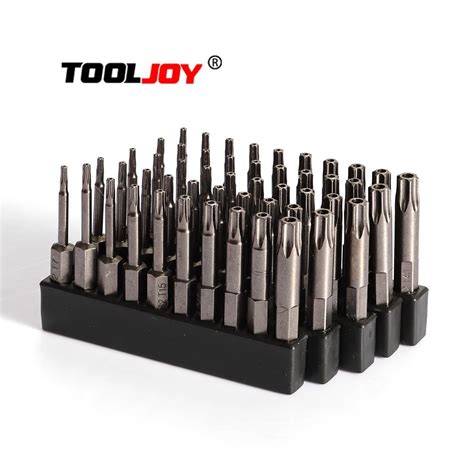 Tooljoy High Quality S Steel Portable Torx Tamper Screwdriver Bit Set