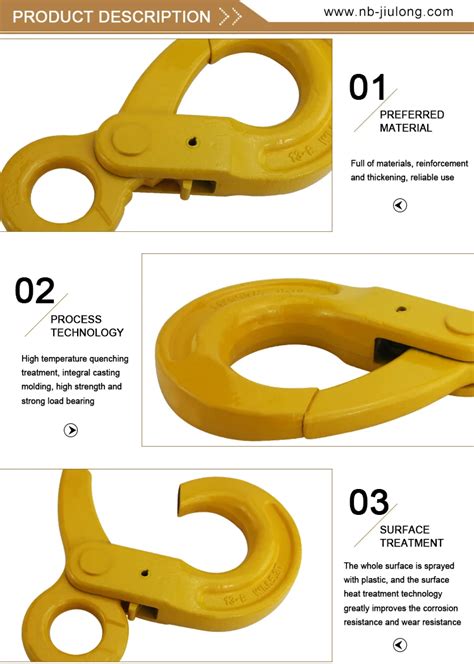 G80 Swivel Hooks With Latch For Safety Lifting - Buy Lifting Hook,Crane ...