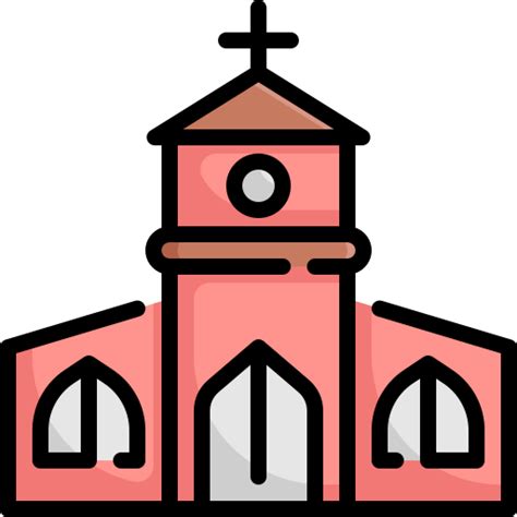 Icono De Iglesia Generic Outline Color