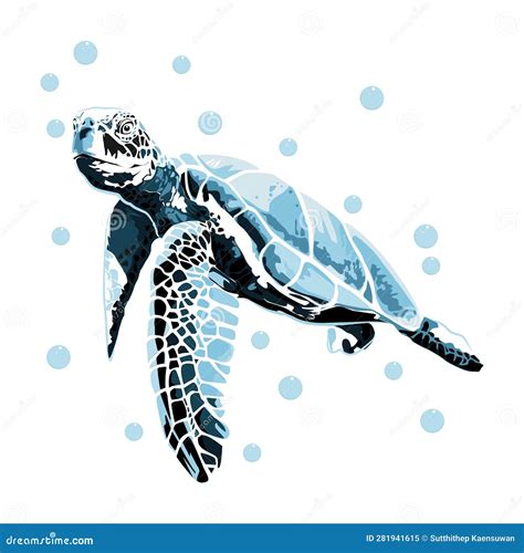 Graphic Sea Turtle Illustration Of Sea Turtle Of Turtle Design