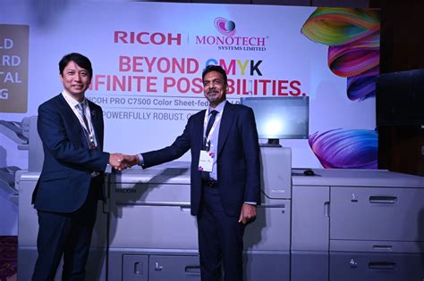 Monotech Systems Unveils Ricoh Pro C7500 C9500 Printers In The Indian