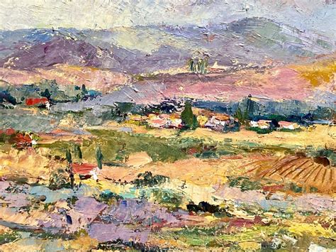 Proantic Brigitte Du Merac Tableau Paysage De Provence