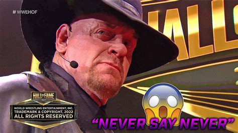 Undertaker Is Inducted To Hall Of Fame 2022 Wrestlemania 38 Youtube