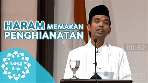 Ustadz Abdul Somad Hukum Nya Makan Gaji Buta YouTube