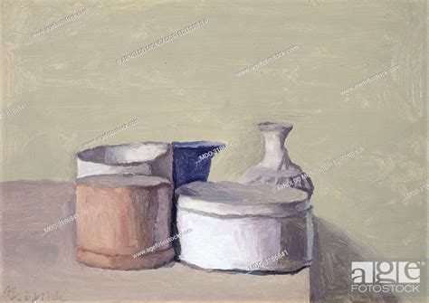 Still Life Natura Morta By Giorgio Morandi 1955 20th Century Oil