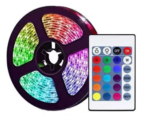 Kit Completo Tira Led 3528 5mts Rgb Multicolor Cuotas sin interés