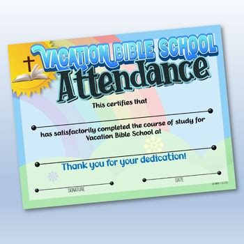 Vacation Bible School Certificates by DP Sharpe Resources | TpT