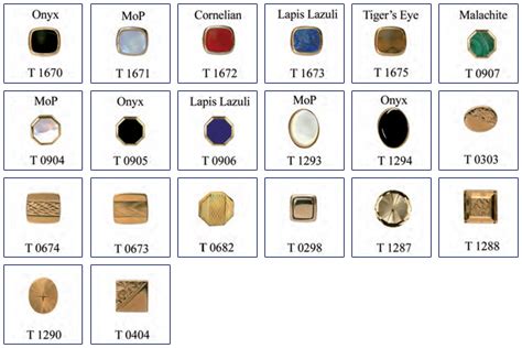 Wholesale Gold Jewellery: Tie tacks with Gem Stones