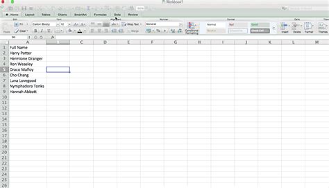 Excel Spreadsheet Basics —