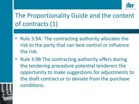 The Principle Of Proportionality And The Contents Of A Contract Ppt