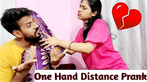 One Hand Distance Prank On Husband Prank Gone Wrong 🤪 Youtube