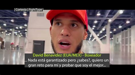 Si No Es Por Dinero Hazlo Por Honor David Benavidez Boxeador