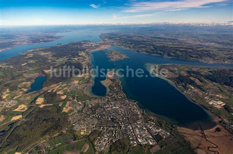 Steckborn Aus Der Vogelperspektive Seen Kette Und Uferbereiche Des