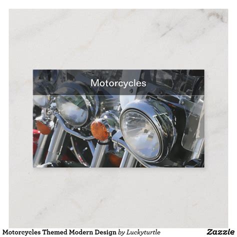 Motorcycles Themed Modern Design Business Card Business Card Design