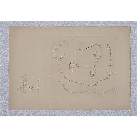 Lot Henri Matisse Jeune Femme La Chevelure Encadrant