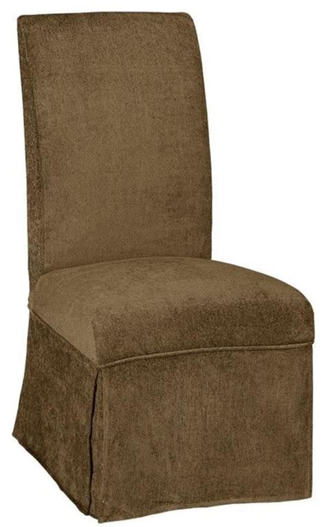 Parsons Side Chair Skirted Slipcover Traditional Dining Chairs