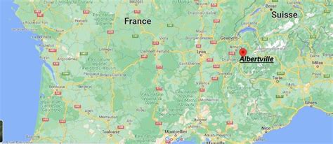 O Se Trouve Albertville Carte Albertville O Se Trouve