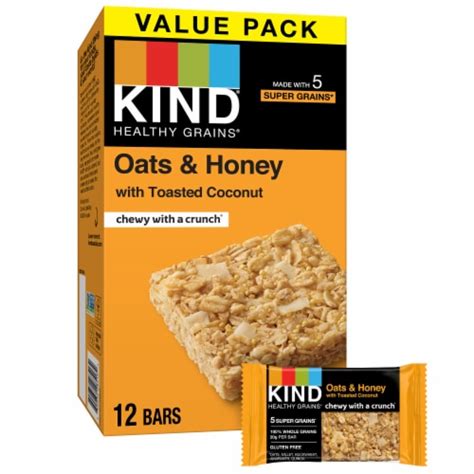 KIND Healthy Grains Oats Honey Bars 12 Ct Kroger