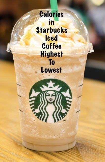 Comparison Of Calories In Starbucks Famous Iced Coffee Beverages From