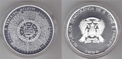 Dobras Saint Thomas And Prince Silver Coin Year Km