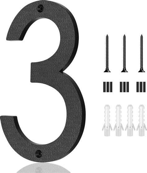 8 Inch House Numbers Large Plastic Modern House Numbers