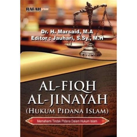 Jual Buku Al Fiqh Al Jinayah Hukum Pidana Islam Shopee Indonesia