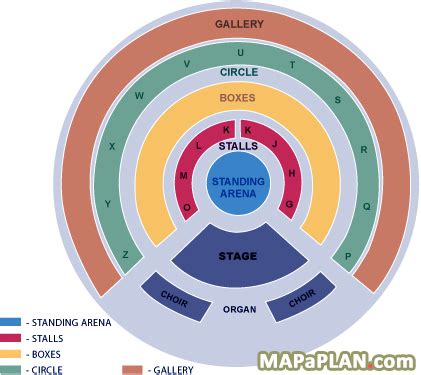 Royal Albert Hall seating plan - Arena with general admission ...