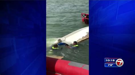 1 Rescued After Boat Capsizes Near Haulover Beach Wsvn 7news Miami News Weather Sports