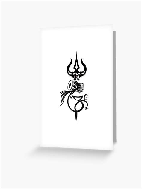 Lord Shiva Trishul Oum Greeting Card For Sale By Selectionshop68