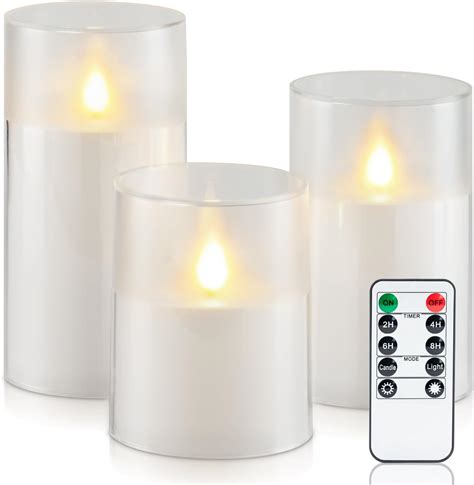 Amazon Plots Pure White Flickering Flameless Candles Waterproof