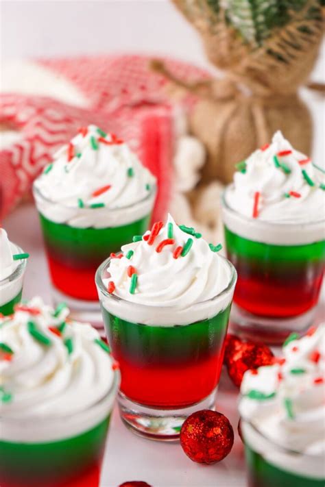 Christmas Jello Shots - My Incredible Recipes