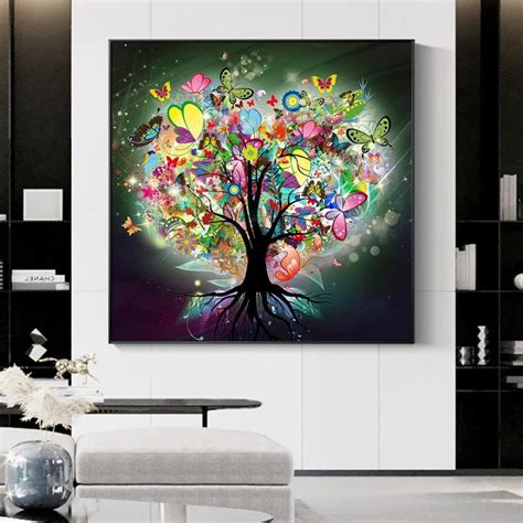 Tableau Arbre De Vie Abstrait Evasion Naturelle