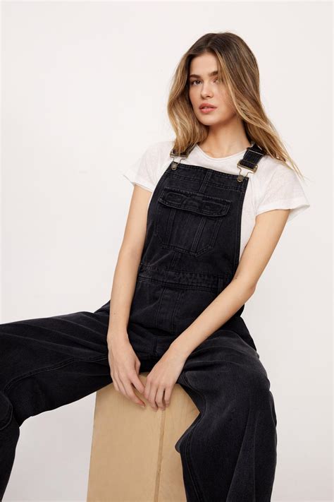 Pocket Front Denim Overalls Nasty Gal