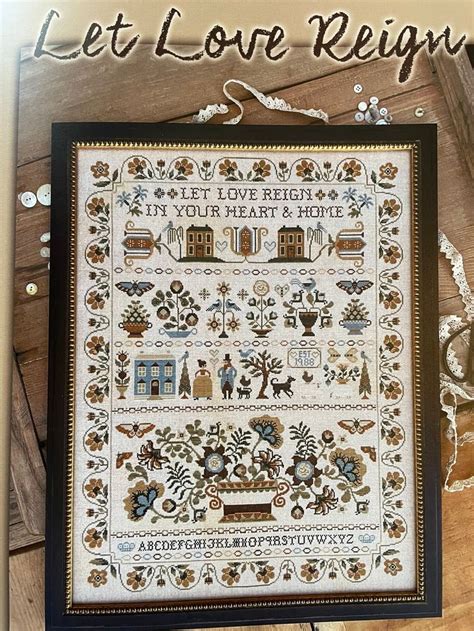 Let Love Reign By Teresa Kogut Cross Stitch Book Etsy In