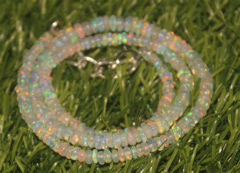 40 60 Crts 16 Inches Natural Welo Fire Opal Beads Necklace 208