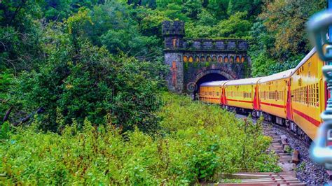 Beautiful Indian Railways Journey From Multi Places Editorial Photo