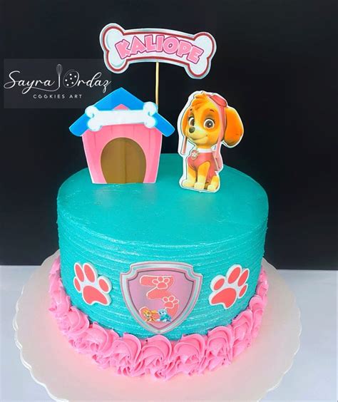 Pastel Skye Paw Patrol Galletas Personalizadas Galletas Personalizar