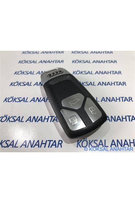 Köksal Anahtar Audi A4 A5 Q3 Q5 Q7 3 Tuşlu Smart Kumanda Kabı