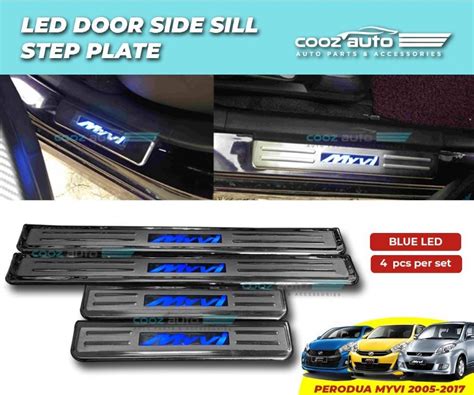 Perodua Myvi Old Lagi Best ICON 2005 2017 LED Door Side Sill Step