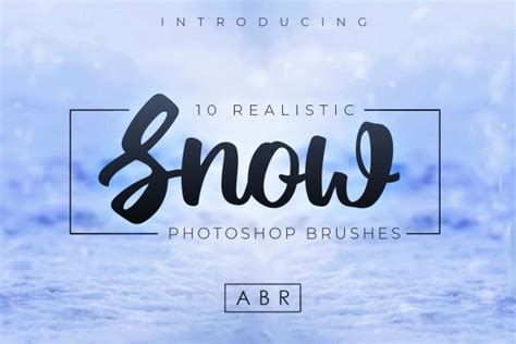 10 Realistic Photoshop Snow Brushes - Design Cuts