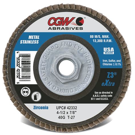 Z Zirconia Flap Discs Flap Discs Cgw Abrasives