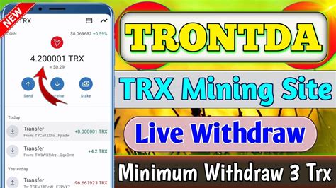 Trx Mining Site 2023 Free Trx Mining Site Today Live Withdraw Trx