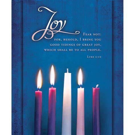 Church Bulletin 14 Advent Joy Advent Candles Luke 210 Pack Of 100