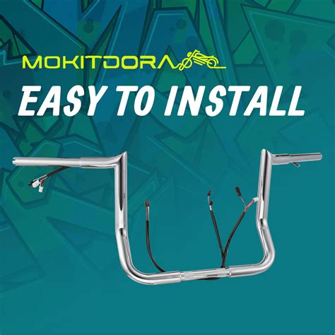 Mokitdora Street Electra Glide Pre Wired Handlebar Rise Fat