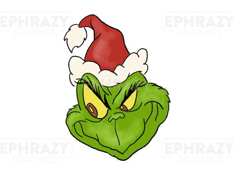 The Grinch SVG, Grinch Face SVG, Grinch Clipart, Grinch PNG, Grinch ...